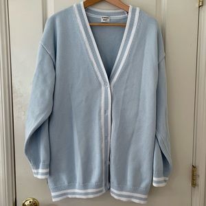 Aritzia Baby Blue Oversized Cardigan